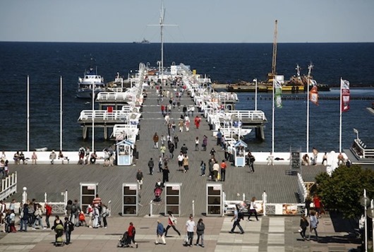 22.06.2010 SOPOT , WIDOK NA MOLO Z HOTELU SHERATON <br />FOT. DAMIAN KRAMSKI / AGENCJA GAZETA<br />