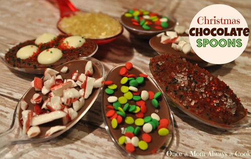 Christmas Chocolate Spoons
