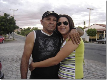 Edival com a filha