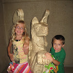 Hannah and Bryan inside the Parthenon replica in Nashville TN 09032011