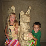 Hannah and Bryan inside the Parthenon replica in Nashville TN 09032011