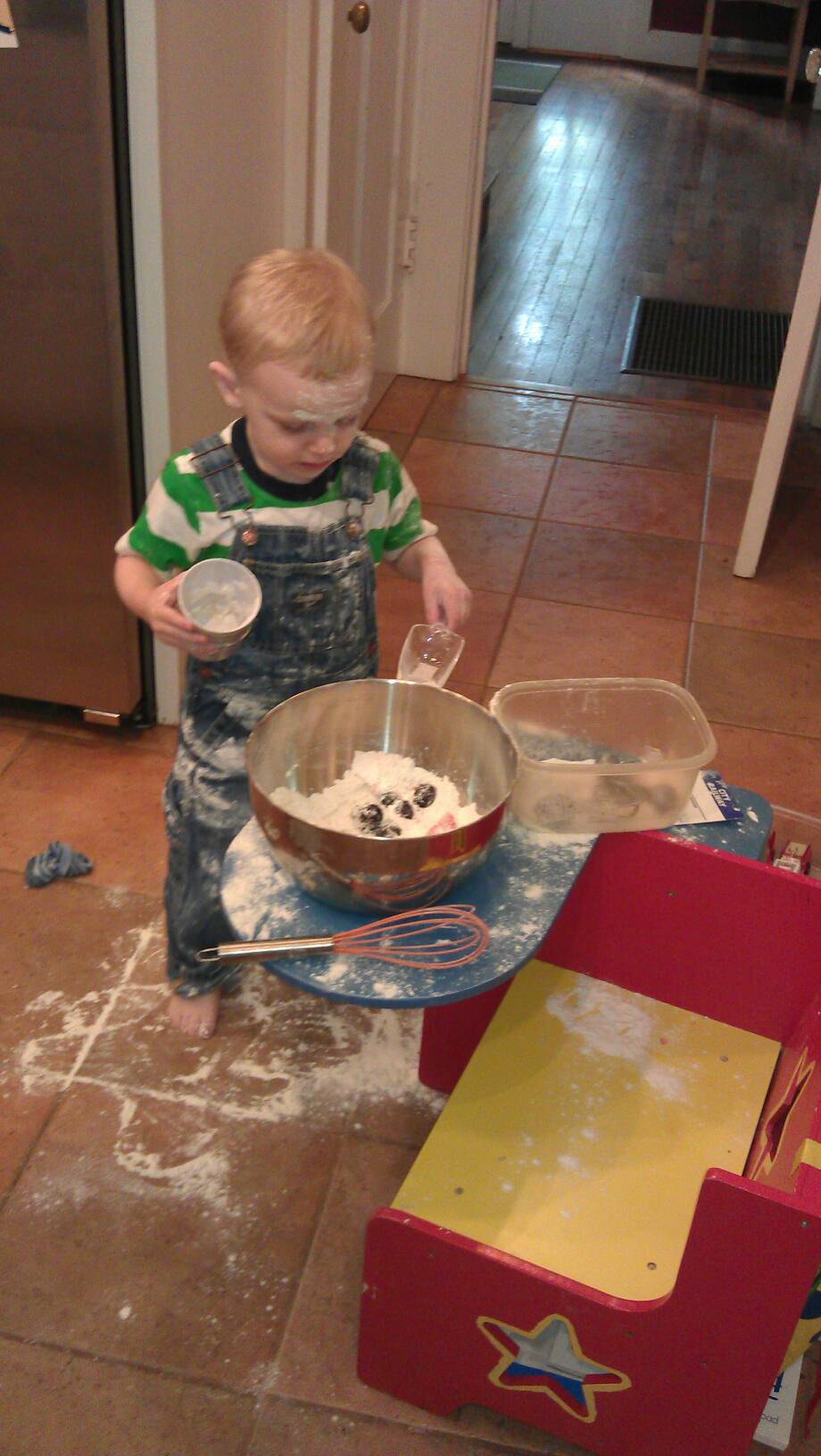 Making pancakes