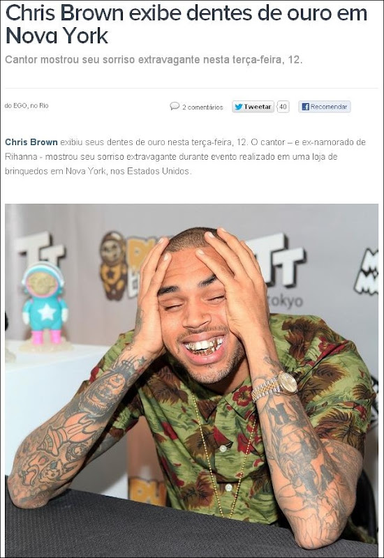 omg dentes de ouro chris brown