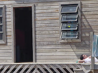 Date: December 2004

Location: Roatan Island, Honduras

We spent Christmas of 2003 on the island of Roatan. We rented a couple of cottages. Roatan is off the coast of Honduras. It is famous for its scuba diving. Devin got his scuba diving license there. As you can see by the above picture, he was dedicating himself to his lessons.

Honduras is a tough country. Children are kidnapped and beaten up regularly. Roatan Island is split into two sections, one English and developed to a certain extent. The other half is Spanish and totally undeveloped. People travel by public transportation, or whatever other means they have to get to work, and then home. We gave a lift to a bunch of people and gained some insight into their life style.