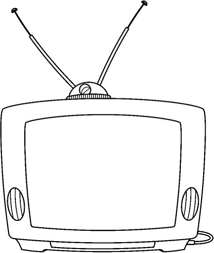 Television para colorear infantil - Imagui