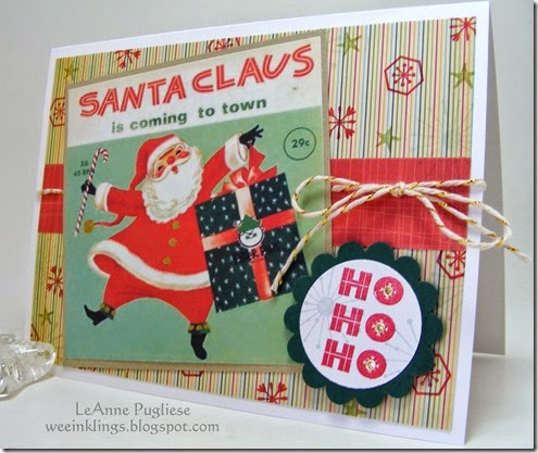 LeAnne Pugliese WeeInklings Merry Monday 150 Vintage Santa Record