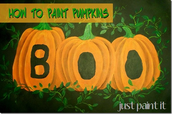 how to paint pumpkin
