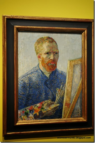 Amsterdam. Museo de Van Gogh. Autorretrato como pintor de 1988 - DSC_0006
