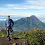 On the Summit, ready to descend 1500 m to Selo