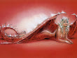 Red Demoness On The Floor Of World