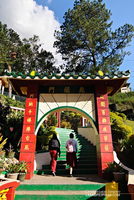 Students Taking a Breather at Baguio City’s Bell Church