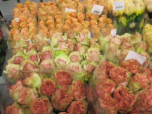 The price of the roses range from 65 cents to $3 a stem.