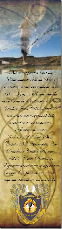 Convite 2011 Consagrados (as) CHS