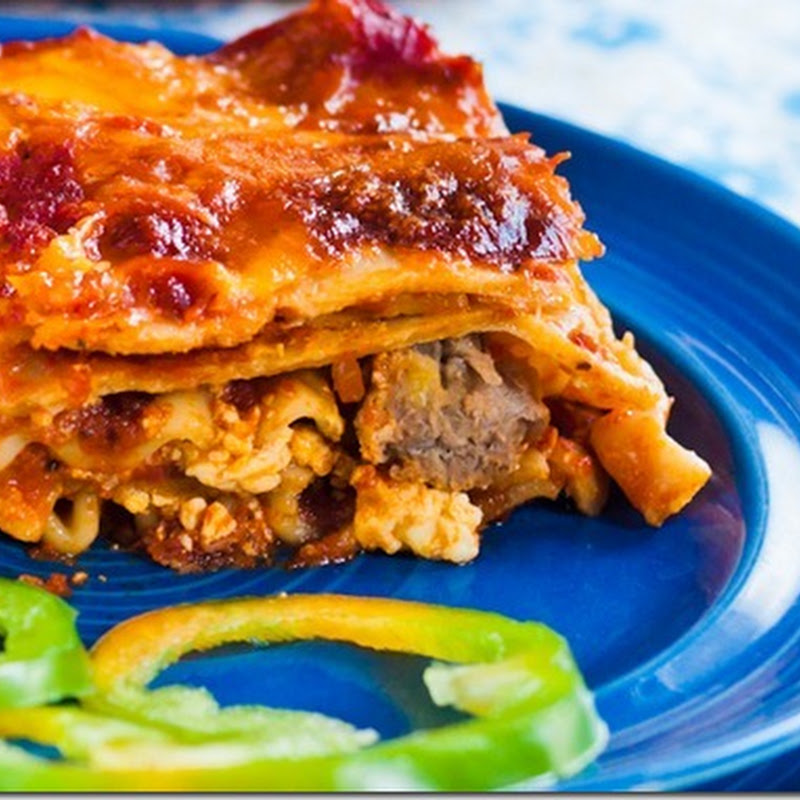 Whole wheat and white Lasagna