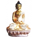 Gold wash silver body buddha