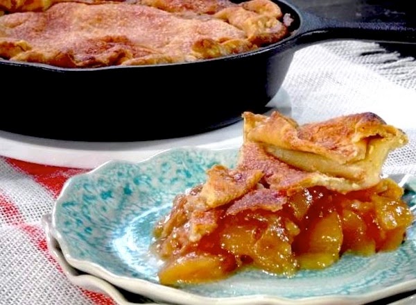 Skillet Apple Pie with Cinnamon Whipped Cream Recipe  Trisha Yearwood  Food Network