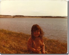 Sarah on the shore