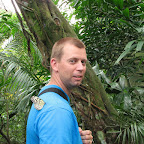 Butterfly on Peter's shirt at Singapore Zoo