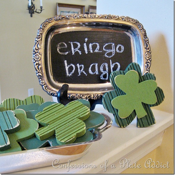 CONFESSIONS OF A PLATE ADDICT St. Patrick's Day Chalkboard Greeting erin go bragh