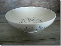 blue mist china serving bowl