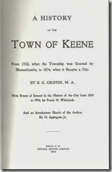 History of the Town of Keene New Hampshire_Title Page