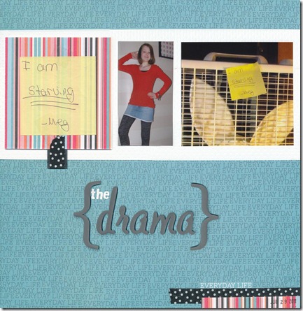 Journaling is under the note:
Your dad and I wanted a quiet evening, just the two of us watching a movie in the basement {The Time Traveler’s Wife}. That did not seem like a lot to ask for. The girls were tucked in bed and you and Jake were planning on watching TV in the living room.
We were not even 15 minutes into the movie and we had to pause it 3 times to stop the squabbling between you two. Dad sent you both to your rooms for the night {it was 9:30.}
Just before 10, Jake felt he should let us know that you were threatening to wet your pants if we didn’t let you use the bathroom.
{We sent you to your room; we did not lock you in!}
By 10:15, you started complaining that you were hungry. We had a late dinner and then had ice cream, so we thought you could wait until breakfast. That did not go over well with you.
By 10:30, you gave up and fell silent.
We finished our movie and came up for bed. I found the note attached to the fan in the stairway.
Oh, you poor girl!
{You did manage to survive the entire night without additional food and without needing to be hospitalized for malnutrition.} Journaling is under the note:
Your dad and I wanted a quiet evening, just the two of us watching a movie in the basement {The Time Traveler’s Wife}. That did not seem like a lot to ask for. The girls were tucked in bed and you and Jake were planning on watching TV in the living room.
We were not even 15 minutes into the movie and we had to pause it 3 times to stop the squabbling between you two. Dad sent you both to your rooms for the night {it was 9:30.}
Just before 10, Jake felt he should let us know that you were threatening to wet your pants if we didn’t let you use the bathroom.
{We sent you to your room; we did not lock you in!}
By 10:15, you started complaining that you were hungry. We had a late dinner and then had ice cream, so we thought you could wait until breakfast. That did not go over well with you.
By 10:30, you gave up and fell silent.
We finished our movie and came up for bed. I found the note attached to the fan in the stairway.
Oh, you poor girl!
{You did manage to survive the entire night without additional food and without needing to be hospitalized for malnutrition.}