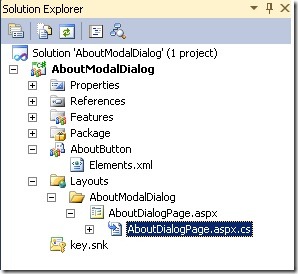 Create custom modal dialog using Visual studio 2010 in SharePoint 2010