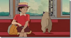 Whisper of the Heart Cat on the Train