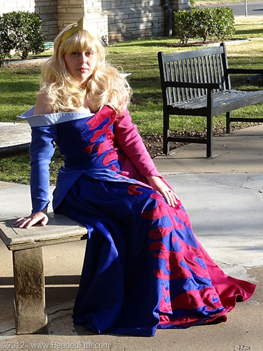 Princess Aurora's Pink and Blue Gown  (Sitting at Table)