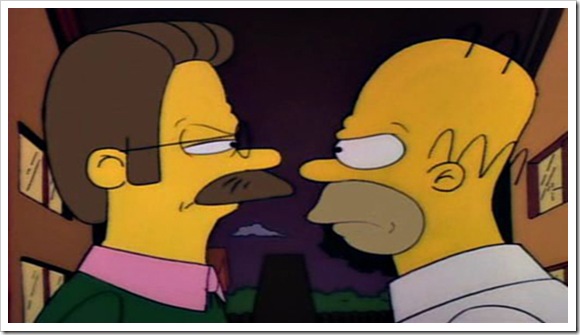 Homer y Ned