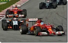 Alonso davanti a Hulkenberg e Raikkonen nel gran premio della Malesia 2014