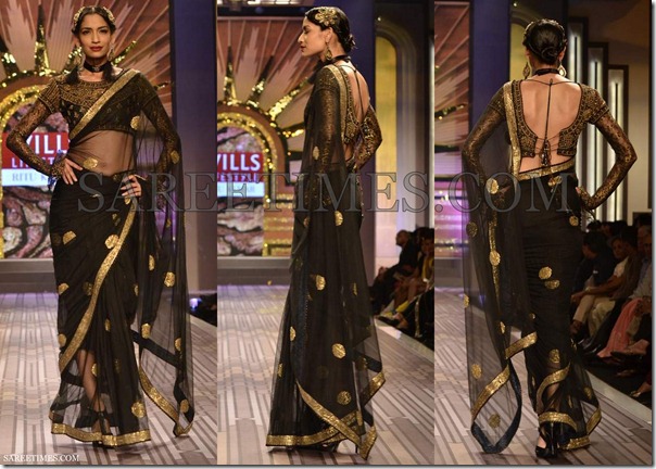 Ritu_Kumar_Black_Saree