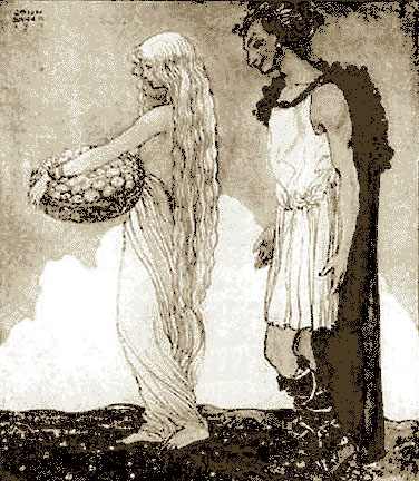 Idunna And Loki, Asatru Gods And Heroes