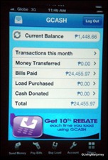 The Globe GCash Mobile App for iPhone, Android and BlackBerry 