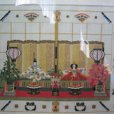 Maria's aunt Hiroko designs her own embroidery