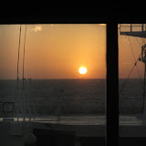 Coucher de soleil sur le bateau de retour à Buenos Aires