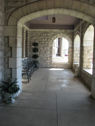 The front porch of the Pythian Castle. (Photo by: Brittni Bynum)