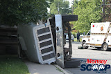 Overturned Truck On Paiken Drive In Spring Valley (Moshe Lichtenstein) - IMG_4458.JPG