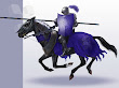 Black Knight On Horse