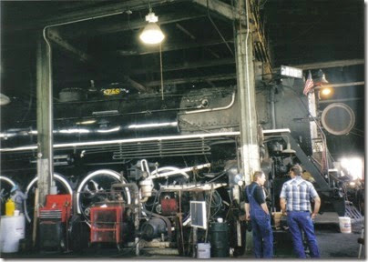 16 Spokane, Portland & Seattle A-1 Class 4-8-4 #700 at the Brooklyn Roundhouse in Portland, Oregon on August 25, 2002