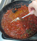 Stir often as the sauce starts to thicken.
