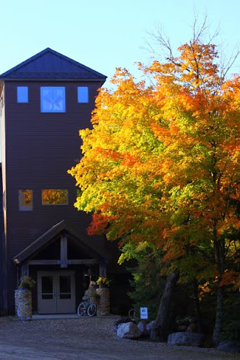 Maple in front of lodge at peak of fall color, September 25th