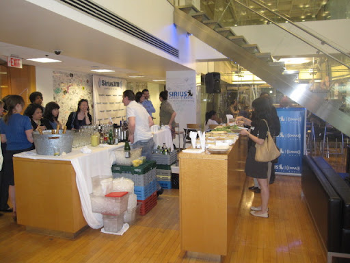 Guests enjoy food from 'witchcraft and cocktails courtesy of Craft restaurant.
