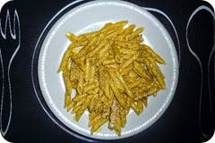 Penne Curry e pesce spada Penne Curry e pesce spada