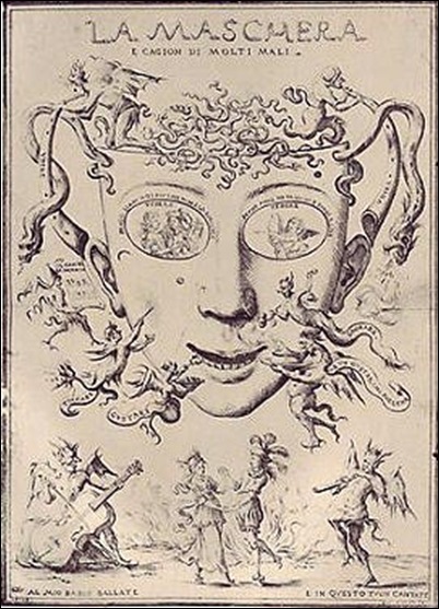 Giuseppe Maria Mitelli, Le masque 1688 Giuseppe Maria Mitelli, Le masque 1688