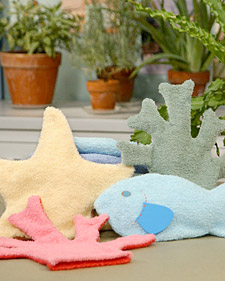 You can make a starfish wash mitt with a child -- a great opportunity to tell the whole Starfish Story! (See link to craft below)