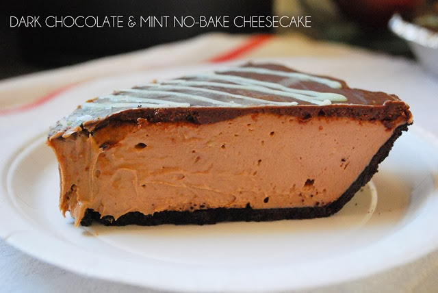 dark chocolate mint cheesecake