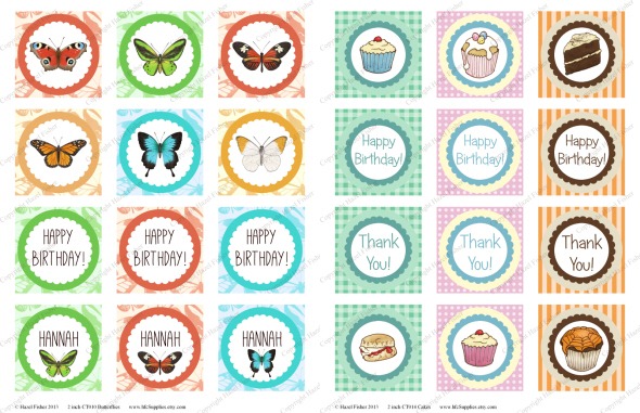 2013Feb22 printable cupcake toppers butterflies and cakes