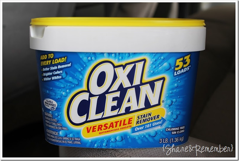 Cleaning the Car with #OxiClean Versatile Stain Remover