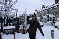 Throwing a snowball!